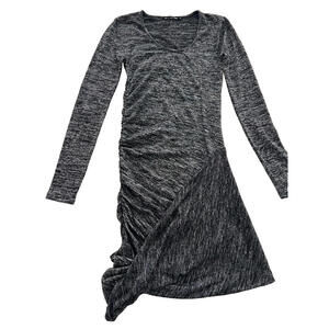 Rag & Bone Heather Gray Long Sleeve Casual Dress